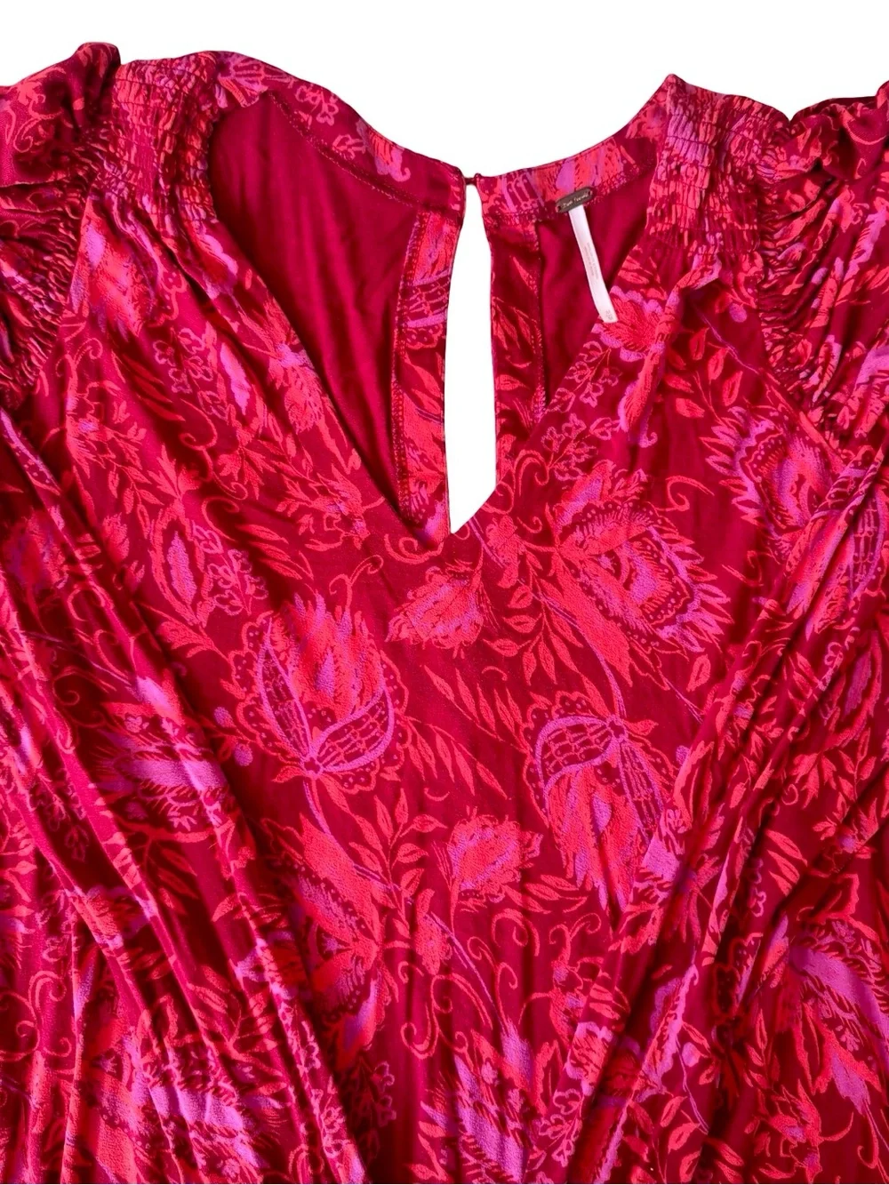 Free People Women’s Hello Lover Tunic Top Floral Mini Dress Size M